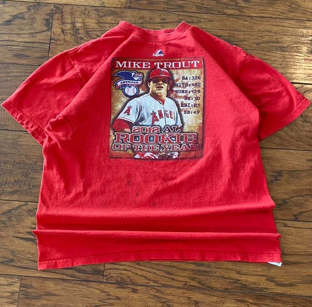 Vintage 2012 Mike Trout Stats shirt